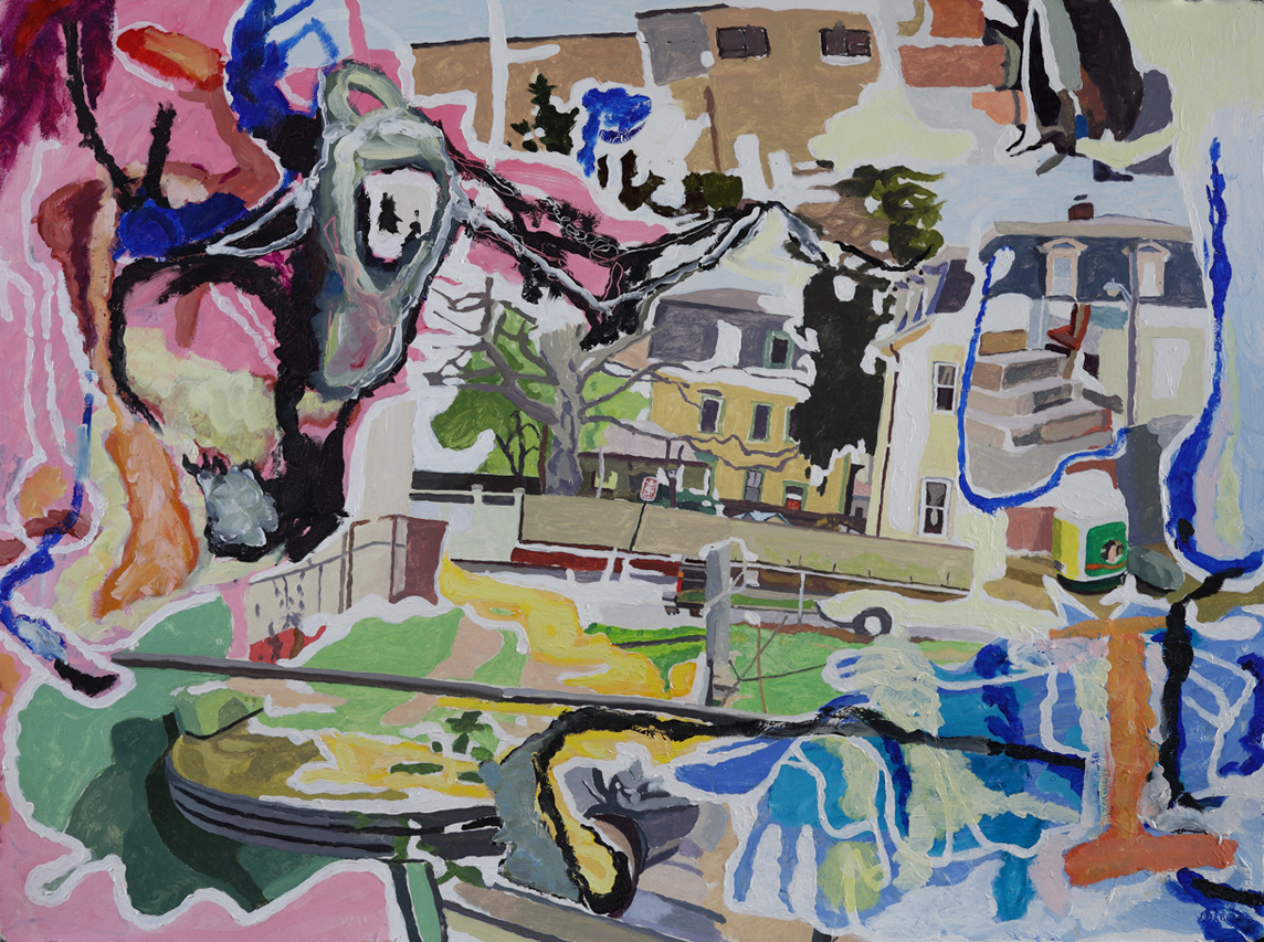 Dan Talbot, The Eighties and The Nineties (2011): Oil on paper; 22 x 30 inches